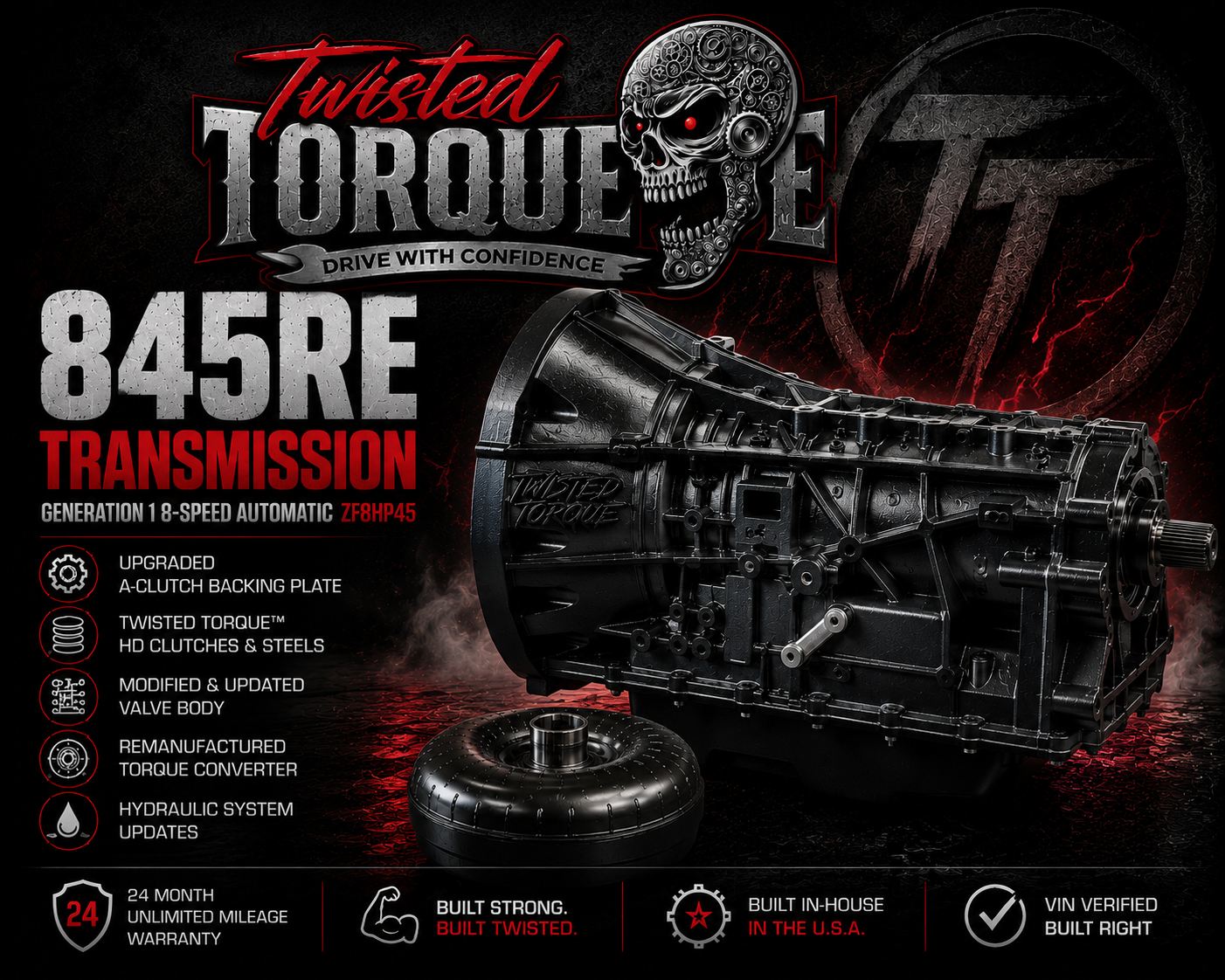 Twisted Street™ 845RE Transmission